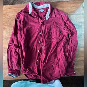 Eddie Bauer Men’s Flannel. Maroon. Size Medium.